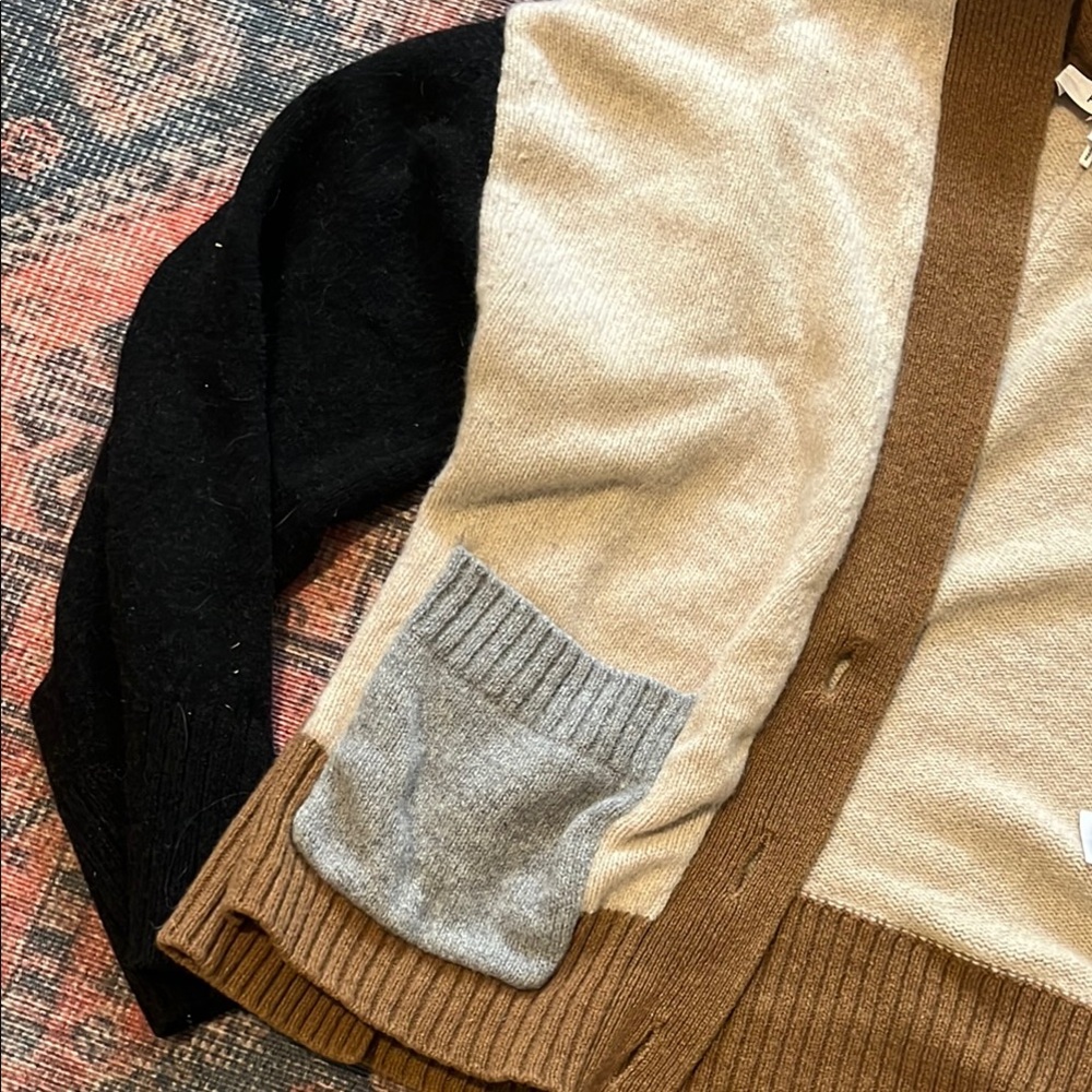 Frame Cashmere Colorblock Cardigan - Picture 5 of 9